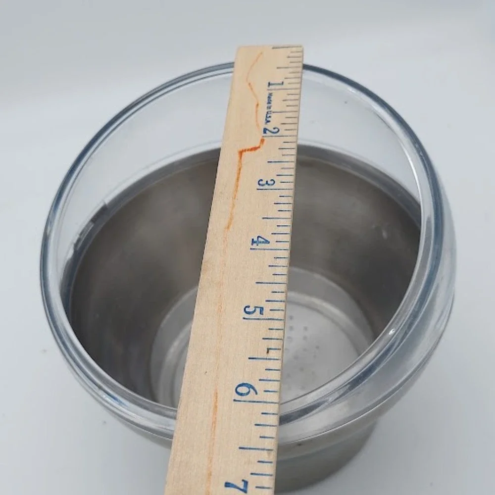 WMF Cromargan Stainless‎ Steel Slanted Champagne Chilling Bucket Silver Clear